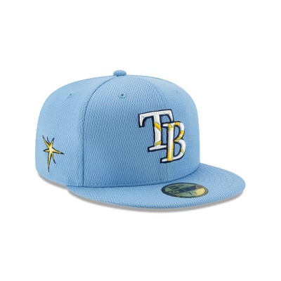 Tampa Bay Rays Gorra | New Era MLB 2021 Spring Training 59fifty Fitted Cap Mexico - Azules